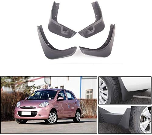 Maite 車用 泥フラップ スプラッシュガード 適用する 日産 マイクラ 08 17 4 個セット