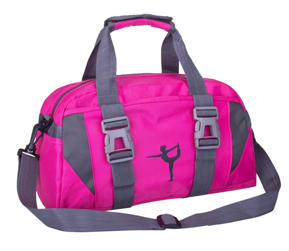 Sport Gym Bags for Women Yoga Bag Ballet Dance Duffle Bag for Girls Overnight Bags for Girls Weekend Bags (L, Rose)