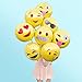 KUUQA 14 Pcs Emoji Mylar Party Balloons Emoji Balloons Emoji Party Decoration Supplies 18