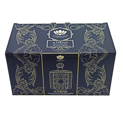 ATHENA Glass Aroma Diffuser with Mood Light Ultrasonic, Aromatherapy