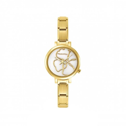 Nomination Damen Analog Quarz Uhr mit Edelstahl Armband 076021/008