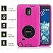 Galaxy Note 3 Case, HAOCOO Military Extreme-Duty Shockproof Rugged Hybrid Armor Case Cover With Belt Clip Holster Rotating Kickstand and Screen Protector for Samsung Galaxy Note 3 N9000 (Pink)