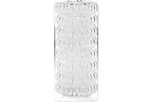 8pc Spiral Hair Ties for Women – Hair Ties No Damage, Ponytail Holders for Thick and Thin Hair – Creaseless and Dent-Free Coi
