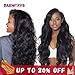 LIKE HER 360 Body Wave Lace Frontal Wig Pre Plucked with Baby Hair Brazilian Lace Front Human Hair Wigs for Women Unprocessed Virgin Human Hair Wigs 150% Density Natural Hair Line 18 inch