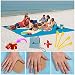 ABETER Sand Free Beach Mat Blanket Sand Proof Magic Sandless Sand Dirt & Dust Disappear Fast Dry Easy to Clean Waterproof Rug Avoid Sand Dirt and Grass Keep Everything Clean