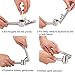Fu Store Stainless Steel Garlic Press with a Peeler- Mince and Crush Cloves Ginger Epicurean Mincer Chopper Crusher Slicer Grater