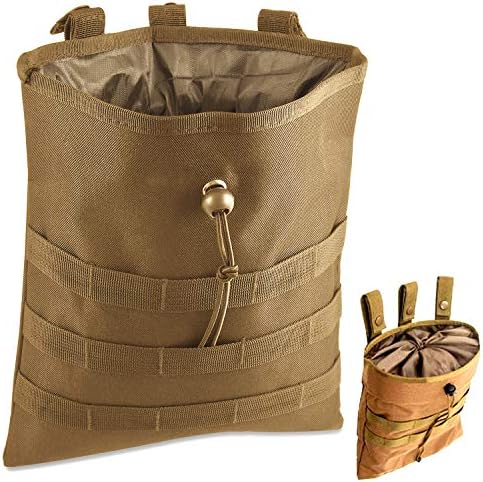 ATBP Multicam Dump Pouch Tactical 6 Mags Holder Utility Tool Pouch with Belt Loop for Paintball Shooting Hunting Game Bag Pack