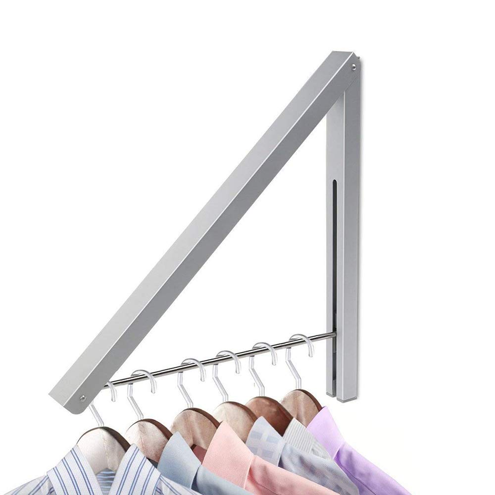 Yillsen Folding Wall Mounted Retractable Clothes Hanger
