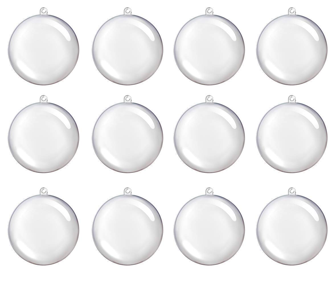 StillCoolClear Plastic Sphere Baubles For Christmas Decorations