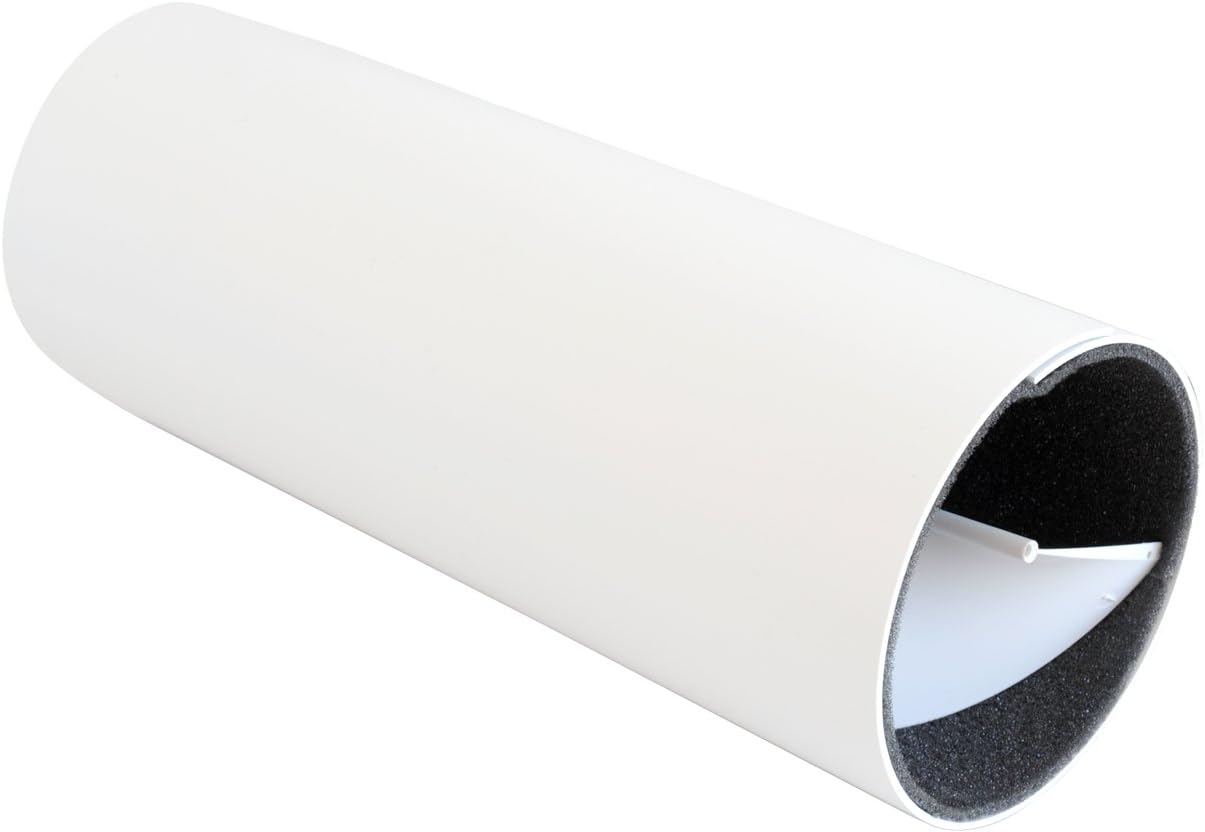La Ventilazione HE3430 HE3430-Y Helicoidal Acoustic Silencer, White, 300 mm-120 mm, Holes Diameter 120/125 mm