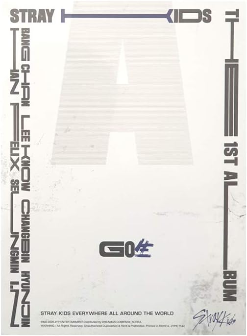 STRAY KIDS GO LIVE 生 (Standard Ver.) the First Album C Type CD+Photobook+Photocards+4 Cuts Film+Secret Card+Unit Lyric Leaflet+(Extra 4 Photocards + 1 Double-Sided Photocard)