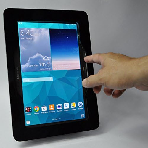 TABcare Compatible Samsung Galaxy Tab 4 10.1 Black VESA Security Enclosure for Store Display, Show Display, Kiosk, POS