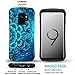 Galaxy S9 Case, ZUSLAB Pattern Design Armor, Shockproof Rubber Bumper, Drop Resistant Heavy Duty Protective Cover for Samsung S9, 2018 (Blue Mandala)