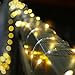 Lalapao Rope Lights Solar Xmas String Lights 2 Pack 120 LED Christmas Copper Fairy Decor Lighting with 8 Modes for Tree Outdoor Indoor Garden Patio Holiday Bedroom Wedding (Warm White)