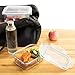Premium Glass Food Storage Containers- Meal Prep Lunch Box Set- with Locking Lid & 2 Compartments- BPA Free, Airtight, Leak proof, Microwave, Oven, Freezer, Dishwasher Safe(Rectangle, 35.5 Oz, 3 Sets)