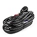 YITAMOTOR LED Light Bar Wiring Harness with Fuse Relay On&Off Switch for Light Bar Fog Lights Compatible for ATV, SUV, Jeep, Pickup, LED Light Up to 300W 12V 40A (10ft.)