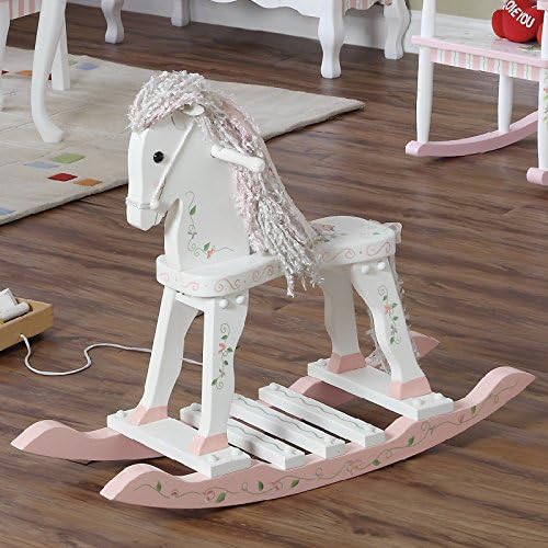 Fantasy Fields - Princess & Frog Hand Painted Wooden Rocking Horse for Kids