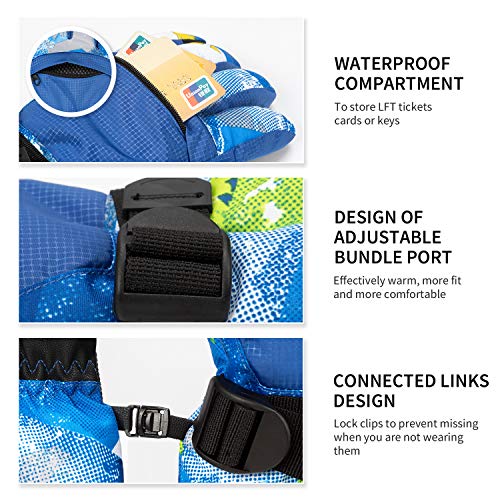 image for BOSONER Ski Snowboard Gloves Waterproof Winter Warm Gloves, Unisex You