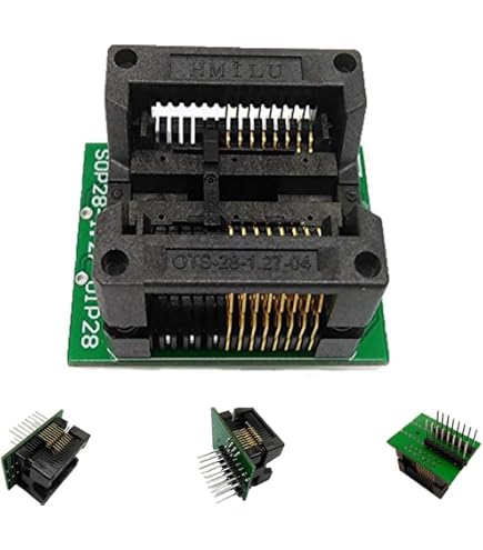 Asuinxurr 1 adaptateur de programmateur SOP8 vers DIP8 SOIC8 vers DIP8 IC socket 200 ml