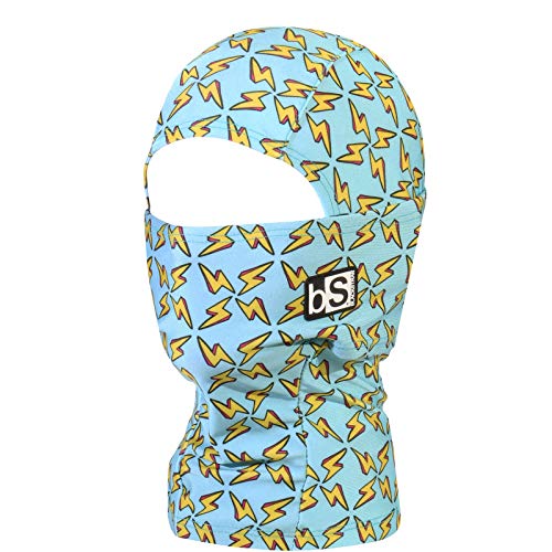 BLACKSTRAP Kids The Hood - Polaina y calentador de cuello de doble capa para clima frío para niños, Lightning Bolts