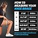 POWERLIX Compression Knee Sleeve - Best Knee Brace for Men & Women – Knee Support for Running, Crossfit, Basketball, Weightlifting, Gym, Workout, Sports - FOR BEST FIT CHECK SIZING CHART
