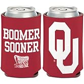 WinCraft NCAA University Oklahoma Sooners 1 Pack 12 oz. 2-Sided Can Cooler