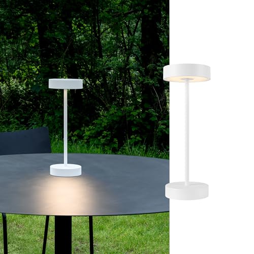 SLV Vinolina Lámpara de mesa sin cables LED de exterior, Blanco
