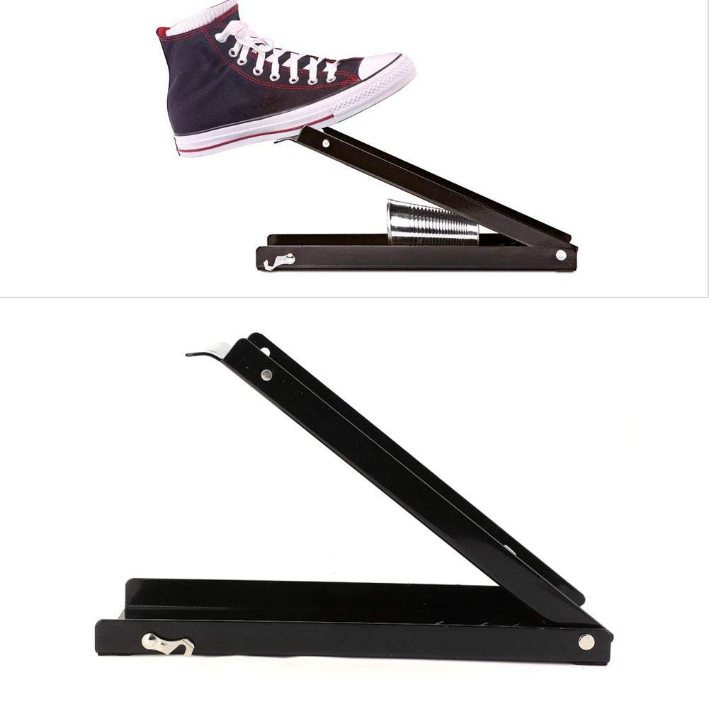 Shanrya Can Crusher, 16-oz Adjustable Pedal Hand Tool for Plastic Bottles, Heavy-Duty Industrial Iron & Tin