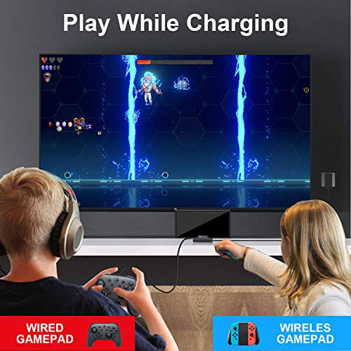Nintendo Switch Dock, BRHLAMV Portable Replacement for Nintendo TV Dock Station with HDMI, USB 3.0, 2USB 2.0 and Charging Ports