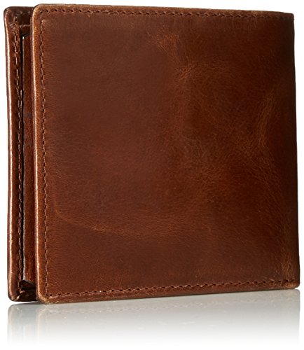 Fossil Men's RFID Blocking Ryan Bifold Wallet with Flip Id, Dark Brown, One Size