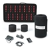 Red Light Near Infrared Therapy Led Benefits Back Pain Reliever Home Use Wearable Wrap Deep Penetrating Heals Lighting Pad Relief for Arthritis Feet Joints Muscle Knee Elbow Inflammation Nerve Damage