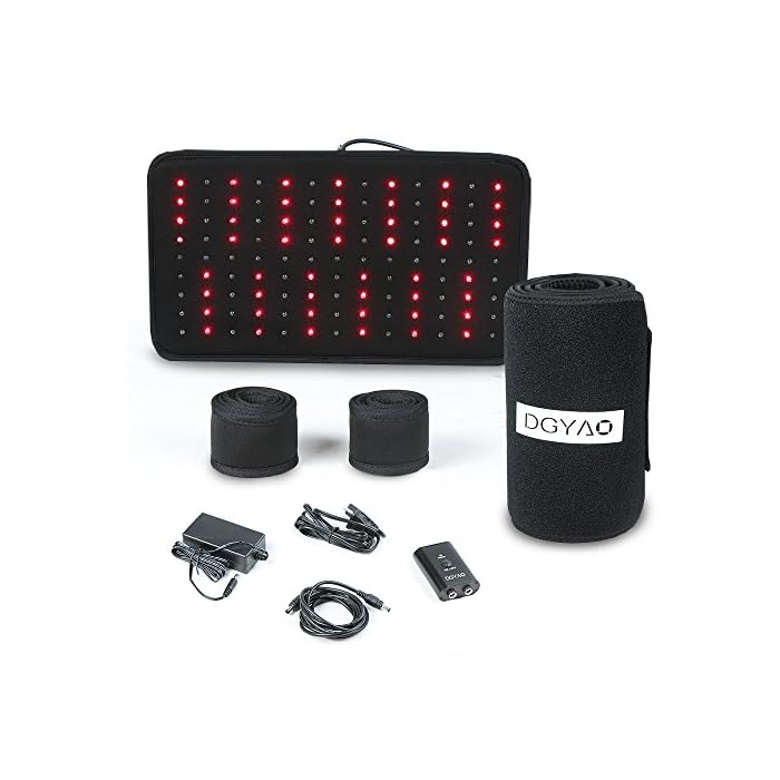 Red Light Near Infrared Therapy Led Benefits Back Pain Reliever Home Use Wearable Wrap Deep Penetrating Heals Lighting Pad Relief for Arthritis Feet Joints Muscle Knee Elbow Inflammation Nerve Damage