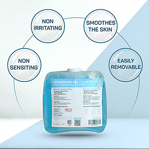 5L Jug Blue Ultrasound Couplant Transmission Fetal Doppler Gel Multi