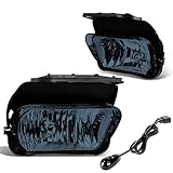 For Chevy Silverado Pair of Bumper Driving Fog Lights + Wiring Kit + Switch (Smoked Lens)
