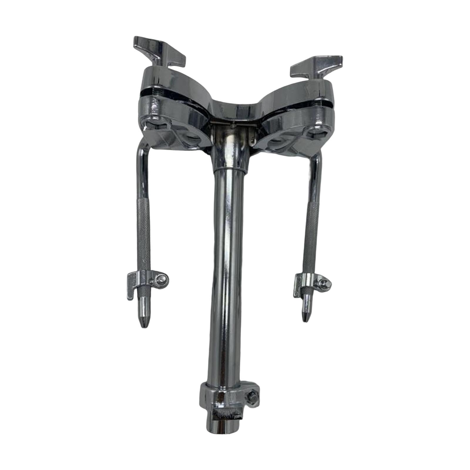rockible Tom Arm Mount Support Drum Hardware Double Tom Clamp Tom Drum Holder Mount for Tom Drum