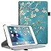Fintie iPad Mini 4 Case - 360 Degree Rotating Stand Case with Smart Cover Auto Sleep/Wake Feature for Apple iPad Mini 4 (2015 Release), Blossom