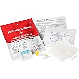 Eldoncard INC Blood Type Test (COMPLETE KIT) - Find out if you are A, B, O, AB & RH- Results in Minutes - Air Sealed Envelope