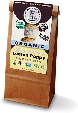 Wholesome Chow Organic Gluten Free Muffin Mix Lemon Poppy - 12.5 oz