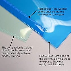 Ultimate Office PocketFile Clear Poly Document