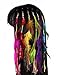 Set of 6 Handmade Boho Hippie Hair Extensions with Feather Clip Comb Hairpin Headdress DIY Accessories for Women Lady