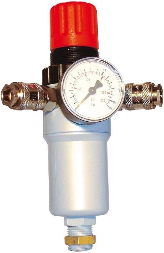 cevik ca-950/2 – Accessory for Pneumatic Pressure Regulator with Gauge, Filter, 2 Jacks Rapid. 1/2 "