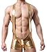 TESOON Men Sexy Wrestling briefs Leather Underwear Bodysuit PantTESOON Men Sexy Wrestling briefs Leather Underwear Bodysuit Pant Golden Large,Golden,Medium