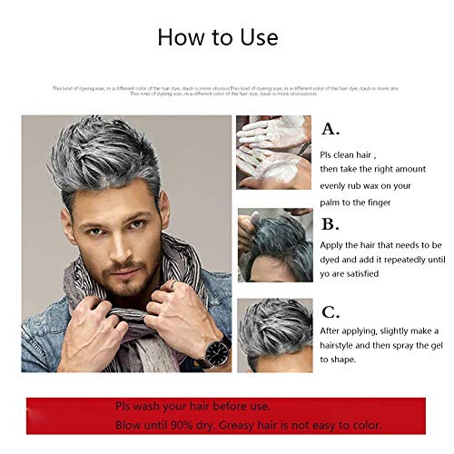 Mqupin Temporary Hair Color Wax 8 Colors Professional Diy One