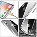 iPhone X Magnetic Adsorption Case,Clear Tempered Glass Hard Back Cover With Built-In Magnets Metal Bumper Frame Support Wireless Charge,360° Full Protection Ultra Slim Shockproof Case [Clear white]