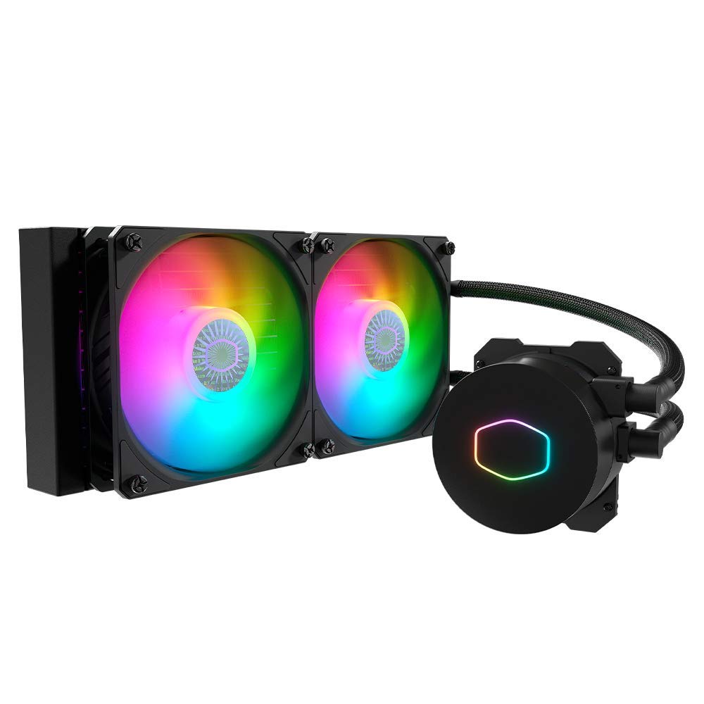 Photo 1 of Cooler Master MasterLiquid ML240L V2 ARGB Simple Water Cooling CPU Cooler 10.9 x 4.7 x 1.1 Inches 277 x 119.6 x 27.2 mm Liquid-Cooling-System-Cpu Cooler
