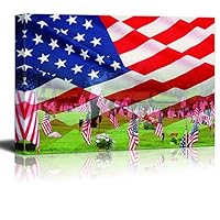 Canvas Wall Art Memorial Day Canvas Prints Home Artwork Decoration for Living Room,Bedroom - 16x24 inches