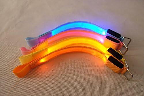Luckyaz Led Armband Running Gear Light Up Wristbands Armband Belt Glow in dark Safety Slap Band for Cycling, Running, Jogging