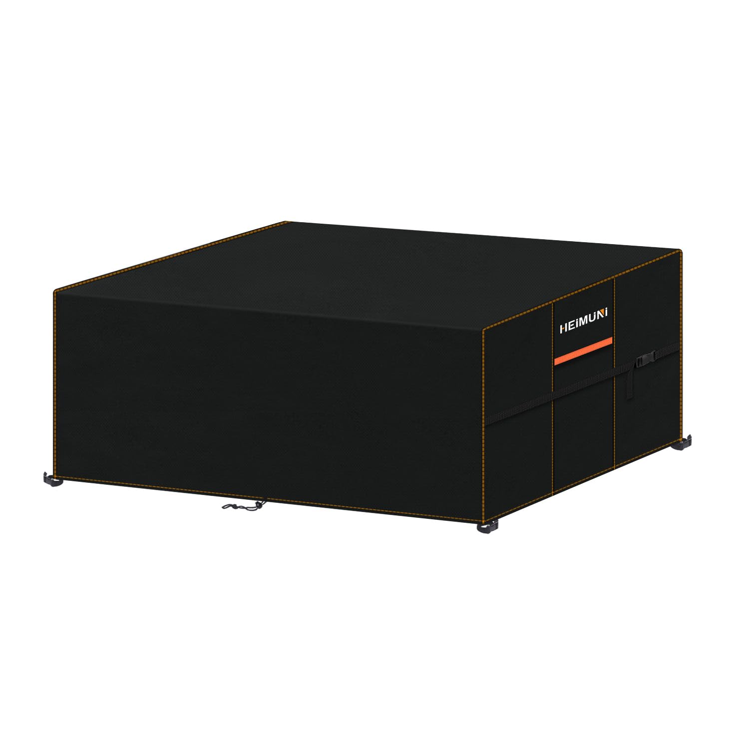 HEIMUNI Outdoor Furniture Covers Waterproof 150x90x75cm Garden Table Cover with Drawstring Rectangular Outdoor Table Covers for Garden Furniture Sets, Rattan Furniture Cover Windproof Anti-UV