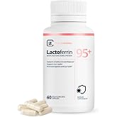 Lactoferrin Supplement 300mg &ndash; 95%+ Pure Bovine Capsules &ndash; Delayed Release for Immune Support, Gut Health &amp; Iron Metabolism &ndash; 60 Count