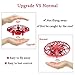 WEW Drones for Kids, 6 Magical Sensors Flying Toys Mini Drone, Hand Operated Drone Helicopter Induction, UFO Drone Gifts for Kids, Easy Indoor Toy Drone for Boys and Girls - Red